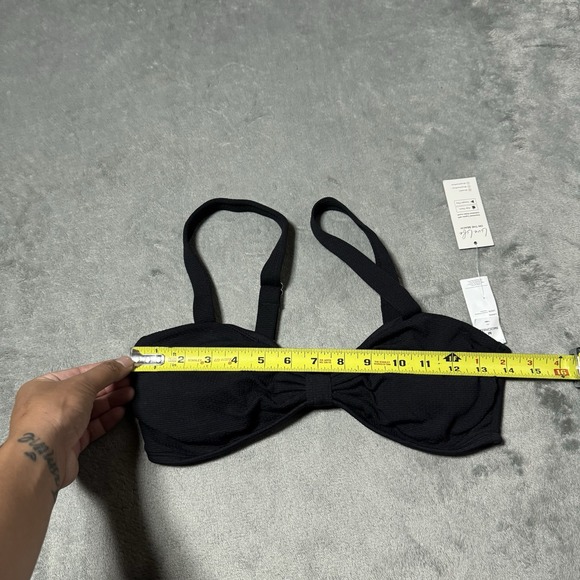 Cupshe NWT Textured Knot‎ Front Bandeau Bikini Top Size M Boho Beach NEW - Picture 5 of 6